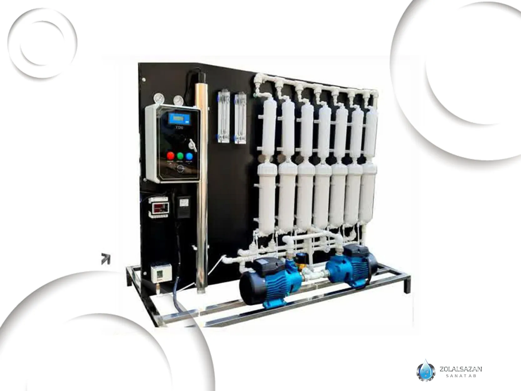 دستگاه تصفیه آب نیمه صنعتی (zolalsazan.com)